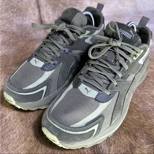 PUMA Hypnotic Lace Up  Mens Green Sneakers Casual Shoes 39529514 size US 9